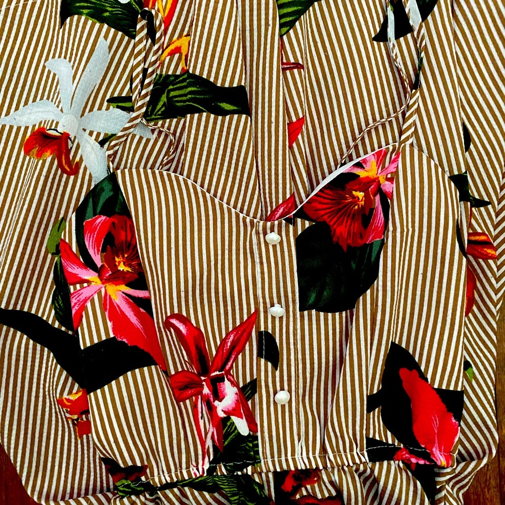 Striped Floral Dress